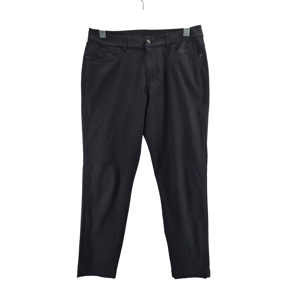 Lululemon ABC Slim Fit Cropped Pant Black Mens Size 31 Athleisure Comfort